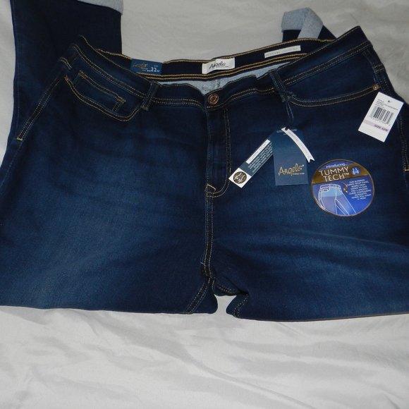 Angels forever Young Tummy Slimming Manhatten Styled Jeans Plus Womens 22W - Picture 2 of 9